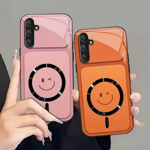 Winking Smiley MagSafe Compatible Case with Glossy Camera Lens Protection  for [Galaxy A16 5g] 952