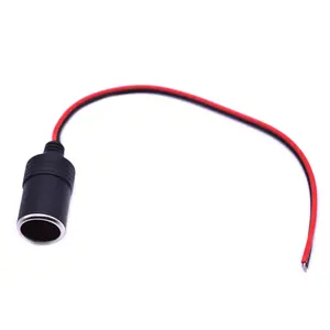 12v 18A Max.120W Female Car Cigarette Lighter Charger cable Female Socket Plug Connector Adapter Universal 1pc