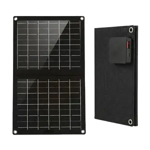 Portable Foldable Solar Panel Charger, High Efficiency Monocrystalline Solar Panel With USB Output For Power Station, Generator, Laptop, Phone & Tablet, Outdoor Camping RV Travel Emergency Power