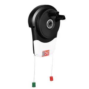 AC110V DC24V Rolling Door Opener 100W 800N Tensile 242ft² Max Area 14.7ft Height ABS Copper 50m Remote Control for Garage Barn Warehouse Shopping Center Steel Roller Shutter Doors