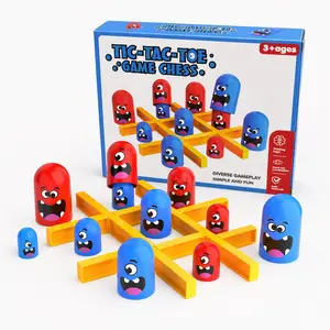 Tic Tac Toe Strategy Educational Board Game, Stackable Three-Layer Puzzle, Stacking Block Game, Fun Family Game Night, Travel Toy, Suitable for Ages 3+, Strategy Board Games