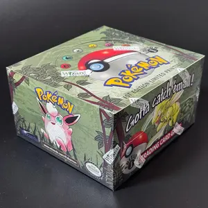 Pokémon Jungle Booster Box TCG 1st Edition 36 Pack Flareon Scyther Wigglytuff Pack Base Fossil Box Proxy Toys Collector's Cards