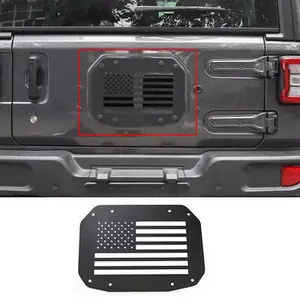 Jeep Wrangler JL 2018+ Spare Tire Carrier Delete Filler Plate - USA American Flag Style