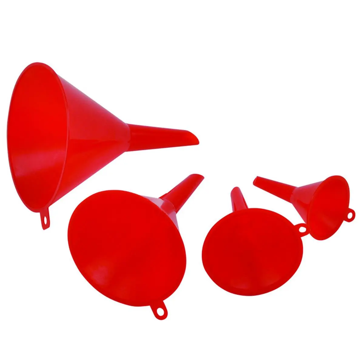 Plastic Funnel Set, Red
