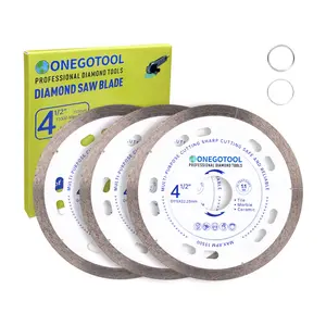 Diamond Saw Blades, 4-1/2" Tile Grinder Cutting Blade for Angle Grinder Tile, Super Thin Indestructible Disc for Grinder for Cutting Porcelain Ceramic Granite Marble.
