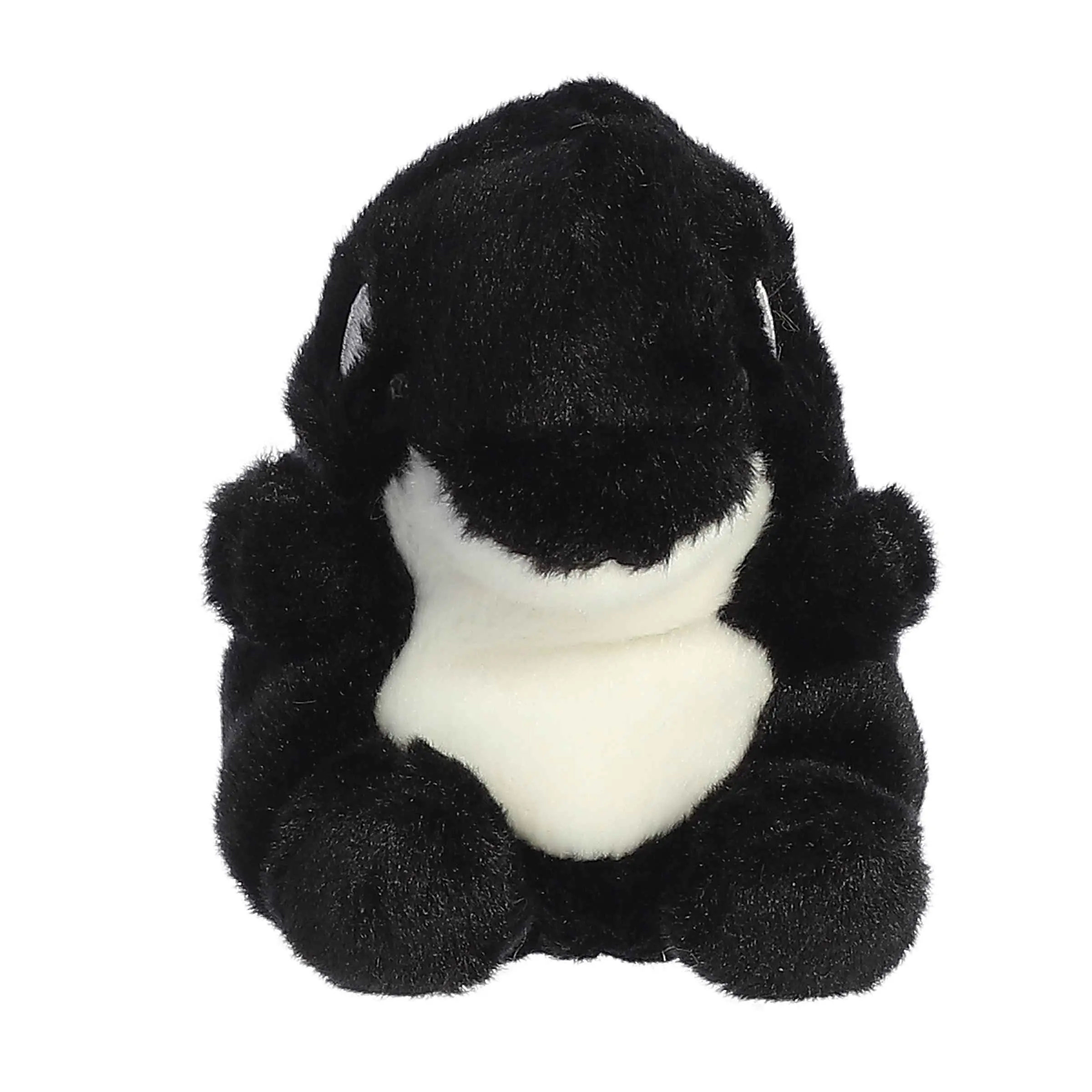 Palm Pals Adorable Juneau Orca 5 inch Black Mini Soft Plush Collectable Stuffed Animal