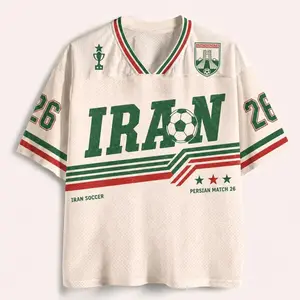 Iran Soccer Jersey, Retro Team Melli Shirt, Custom Name Number Jersey, Iranian Football Fan Gift, Persian Match Tee B