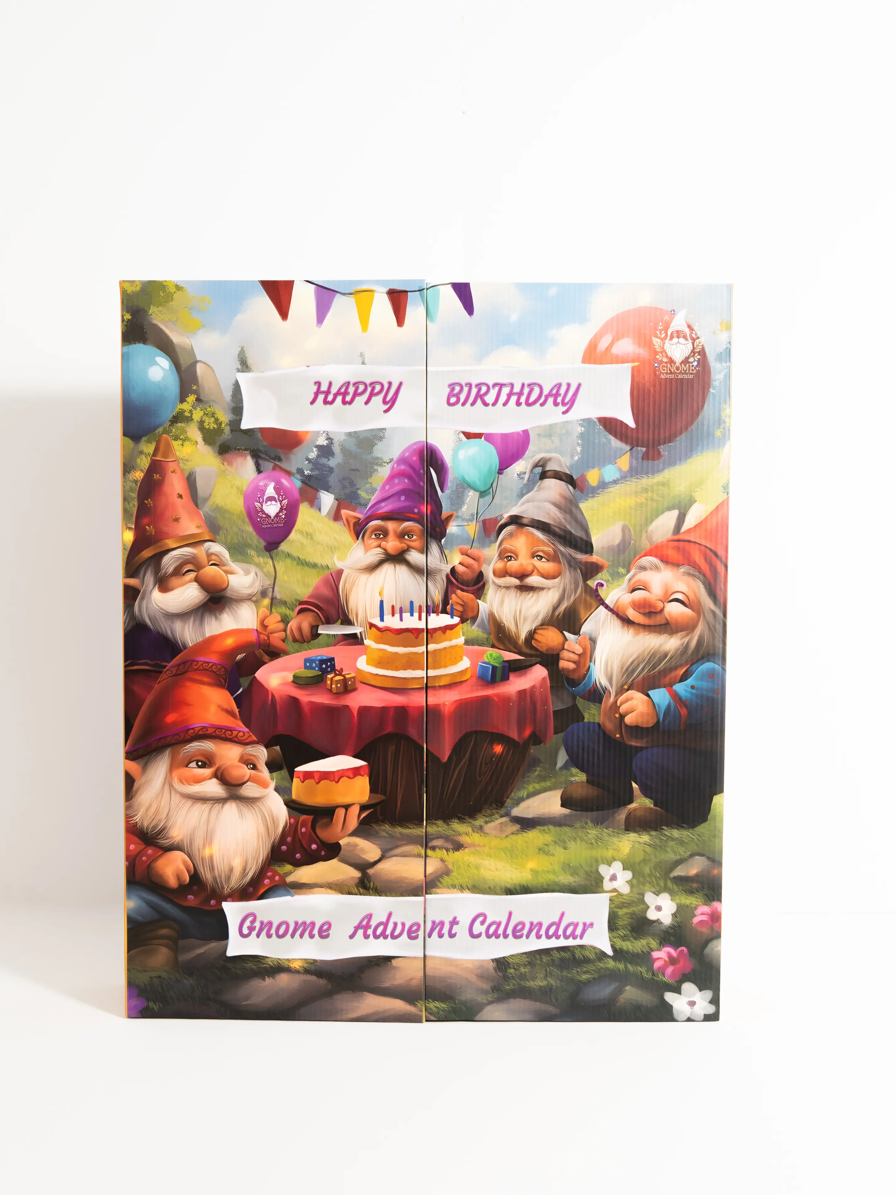 Gnome Advent Calendar, Festive 14 Gnome Countdown Statue Figurine, Home Decor with Lighted Box, Surprise Element & Cheerful Birthday Music for Celebrations