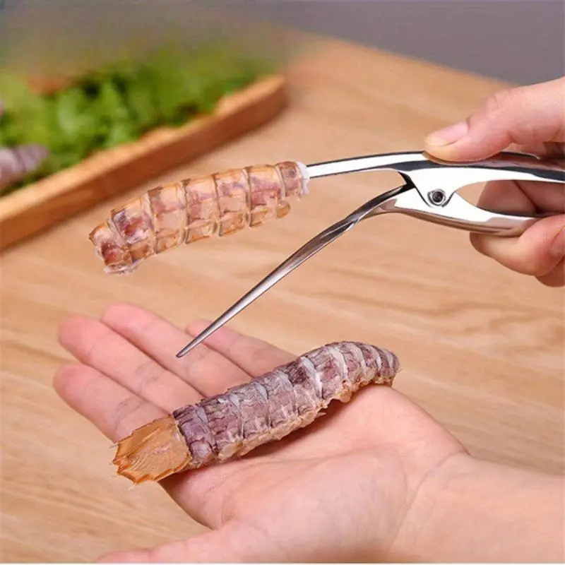 Stainless Steel Shrimp Peeler, Shrimp Peeling Plier, Kitchen Crayfish Shrimp Stripping Peelers, Seafood Tools, Kitchen Gadgets, Utensils