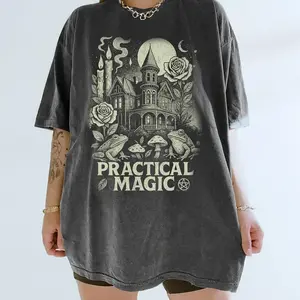 Untitled-Vintage Witch Movie Practical Magic Tee, Spooky Style, 90's Shirt, Movie Lover Gift, Movie Night Tee, Halloween Shirt, crewneck, menswear