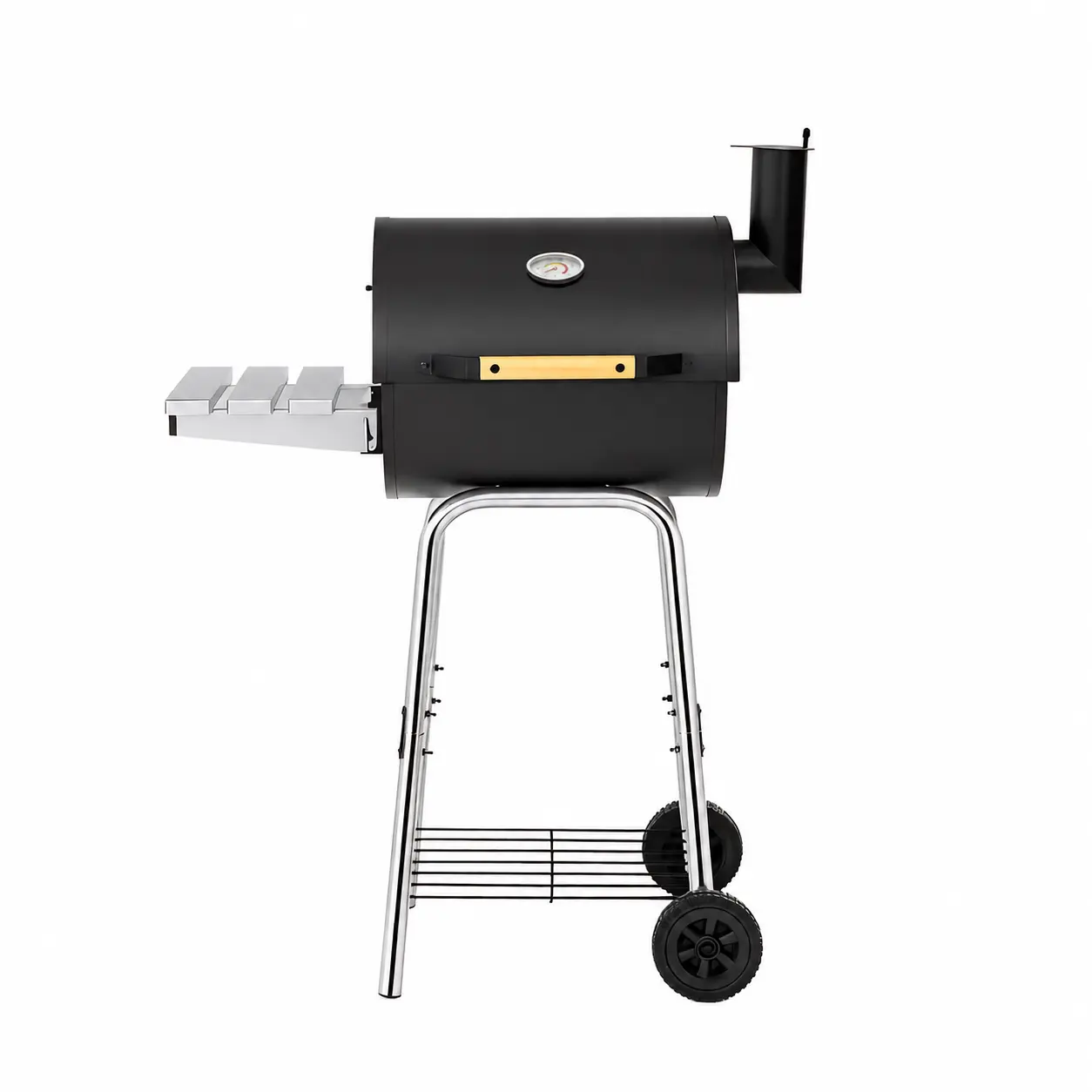 Modern Portable Small Charcoal Grill & Smoker - 2-3 People Capacity, Double-Sided Foldable Compact Camp Kitchen Stove, Outdoor Cooking Equipment for Camping, Apartments