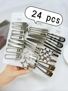 Cute Star Hair Clips for Women & Girls,  Minimalist Star Barrettes for Daily Wear, Casual Hair Accessories and Gift Idea