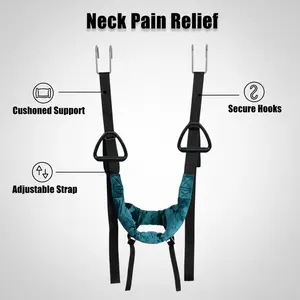 Adjustable neck stretch belt Ergonomic cervical traction device belt support Posture Strap Light tension Home office gym Travel portable fashion durable cervical relaxation tool Holiday gift
