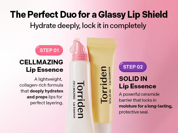 [Torriden Official] SOLID IN Lip Essence 11 ml / 0.37 fl. oz. | Smoothing & Hydrating Lip Care, Lip Hydration, Flake Care, Texture Smoothing with 5D Multi Ceramide