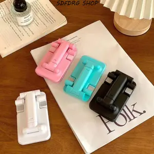 Foldable Adjustable Phone Stand for Desk, Portable Mobile Holder for iPhone & Android, Multi-Angle Desktop Stand for Live Streaming, TikTok Videos, FaceTime, Zoom, Office Home Use