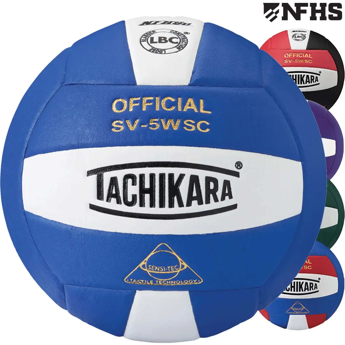 Tachikara SV-5WSC Sensi-Tec Composite Leather Volleyball, NFHS Approved Game Ball with Soft Touch and LBD Construction