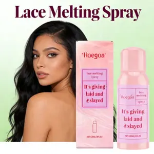 HOEGOA Lace Melting Spray - Quick-Dry Wig Adhesive Haircare Spray for Secure Hold, Strong Hold & Natural Hairline, Invisible Adhesion, No Residue