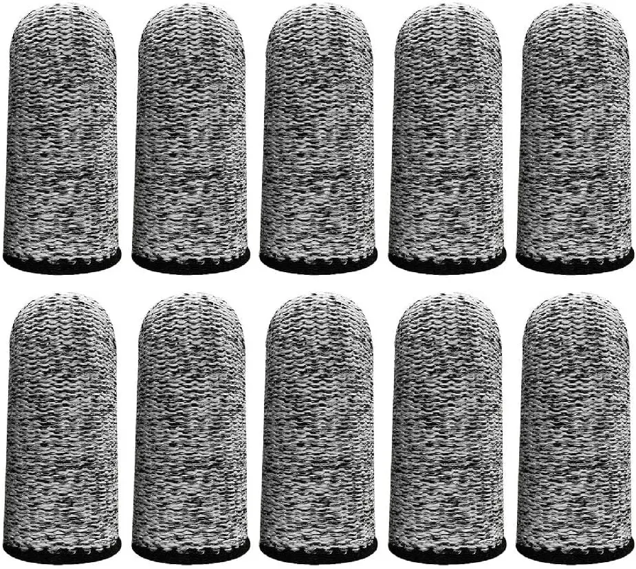 Cut Resistant Finger Cots, Level 5 Protection Sleeves for Kitchen Cutting, Wood Carving, Work. Fiber Fingertip Guards