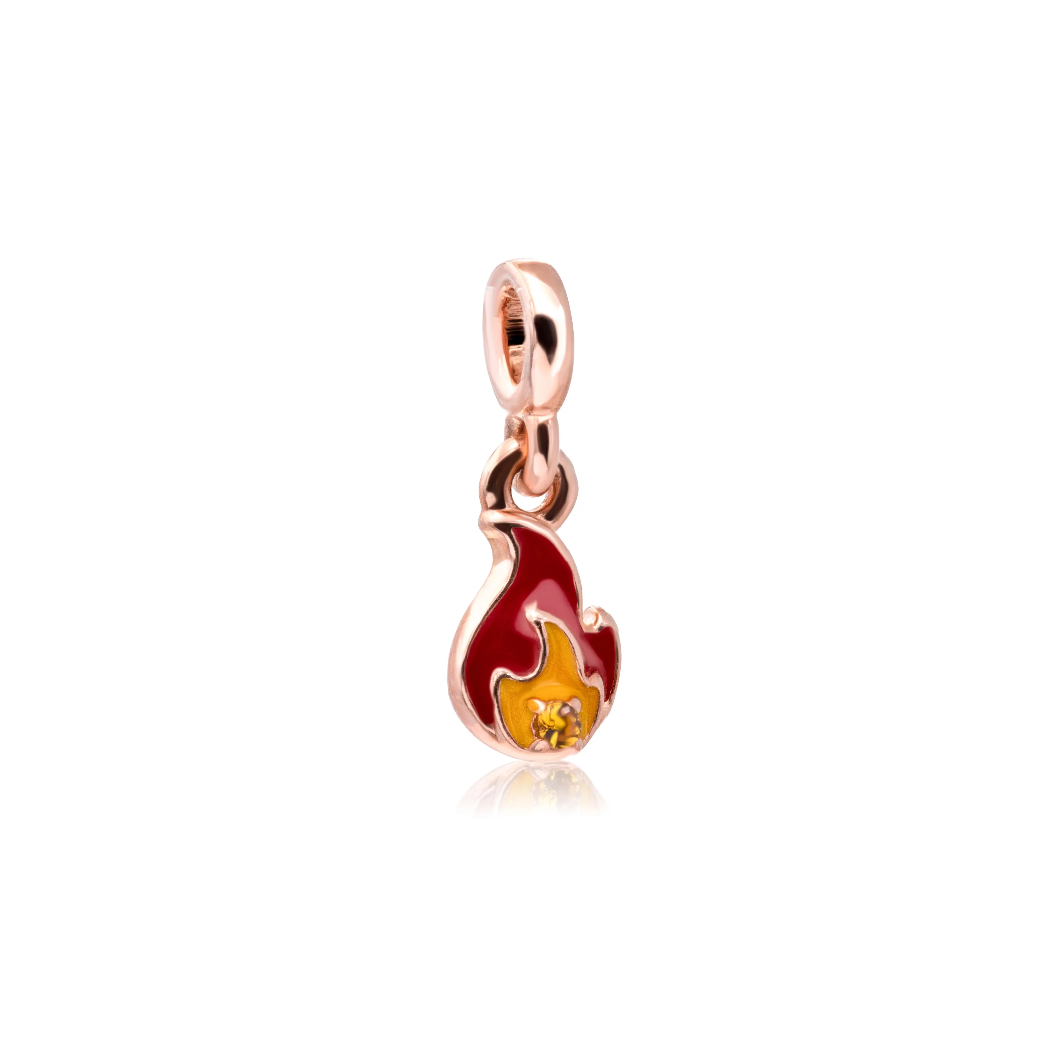 Pandora ME Burning Flame Mini Dangle Bracelet 14k Gold-Plated Women's Jewelry 789690C01