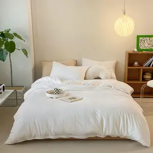 CLOTHKNOW White Queen Comforter Set 3Pcs White Bedding Comforter Sets White Bed Comforter Sets Solid White Queen Bedding Sets White Queen Size Comforter Sets CLOTHKNOW