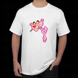 Custom Pink Panther Design, Budget-Friendly Option for Tunisia, Cinema & Television Themed Sport Top Men's Short-Sleeve Sports T-Shirt