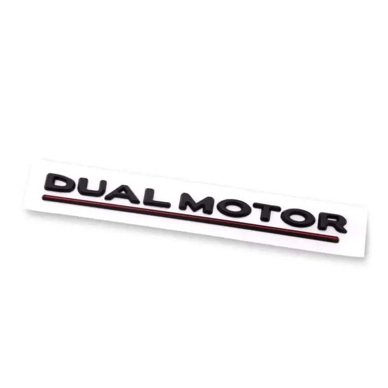 3D Effect ABS Plastic Waterproof Car Decorating Emblem Sticker for Tesla Model 3, Y, X, S Dual Motor - Performance Accessories Badge, Performance Badge