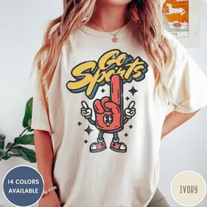 [Sale off up to 50%] Go Sports Retro Comfort Colors® T-Shirt, Vintage Distressed Sports Shirt, Oversized Baseball Tee, Trendy Graphic Tee, Graphic Streetwear T-shirt