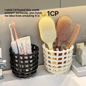 Waste face towel storage bucket, bathroom storage box, toiletries, toothbrush, toothpaste, makeup brush shelf, toothbrush shelf, bathroom small items