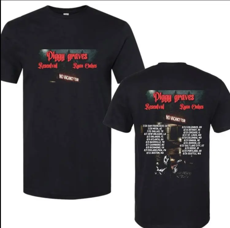 Diggyy Tour Shirt – Grraves No Vacancy Concert Shirts, for Men, for Women