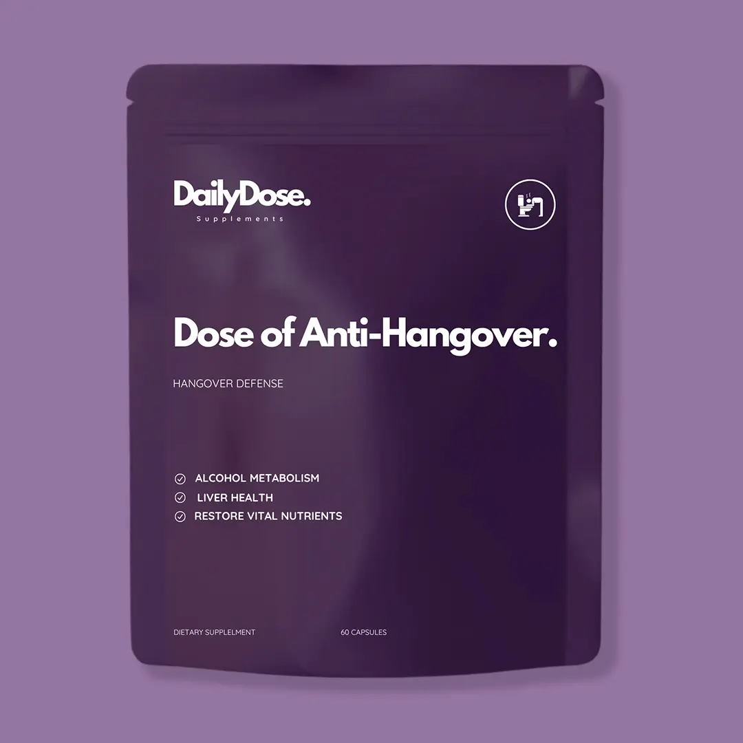 DailyDose Supplements - Dose of Anti-Hangover - Rapid Hydration & Liver Support - Pre and Post Supplement