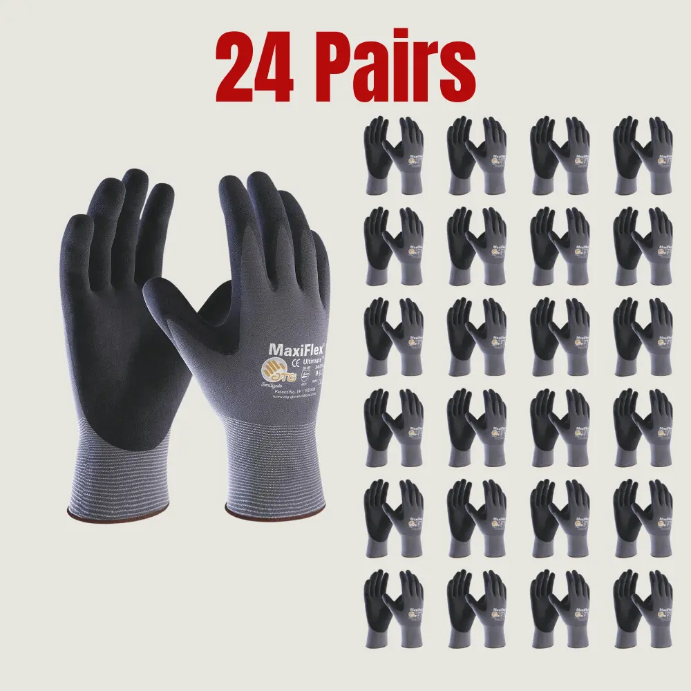 24 pairs Maxiflex Foam Nitrile Palm Coated Gloves Add to cart Buy now