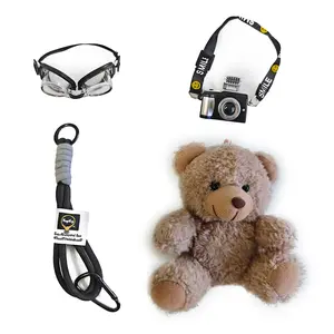 Plush Bear Keychain - Cute Teddy Bag Charm for Handbag Purse Car Keys