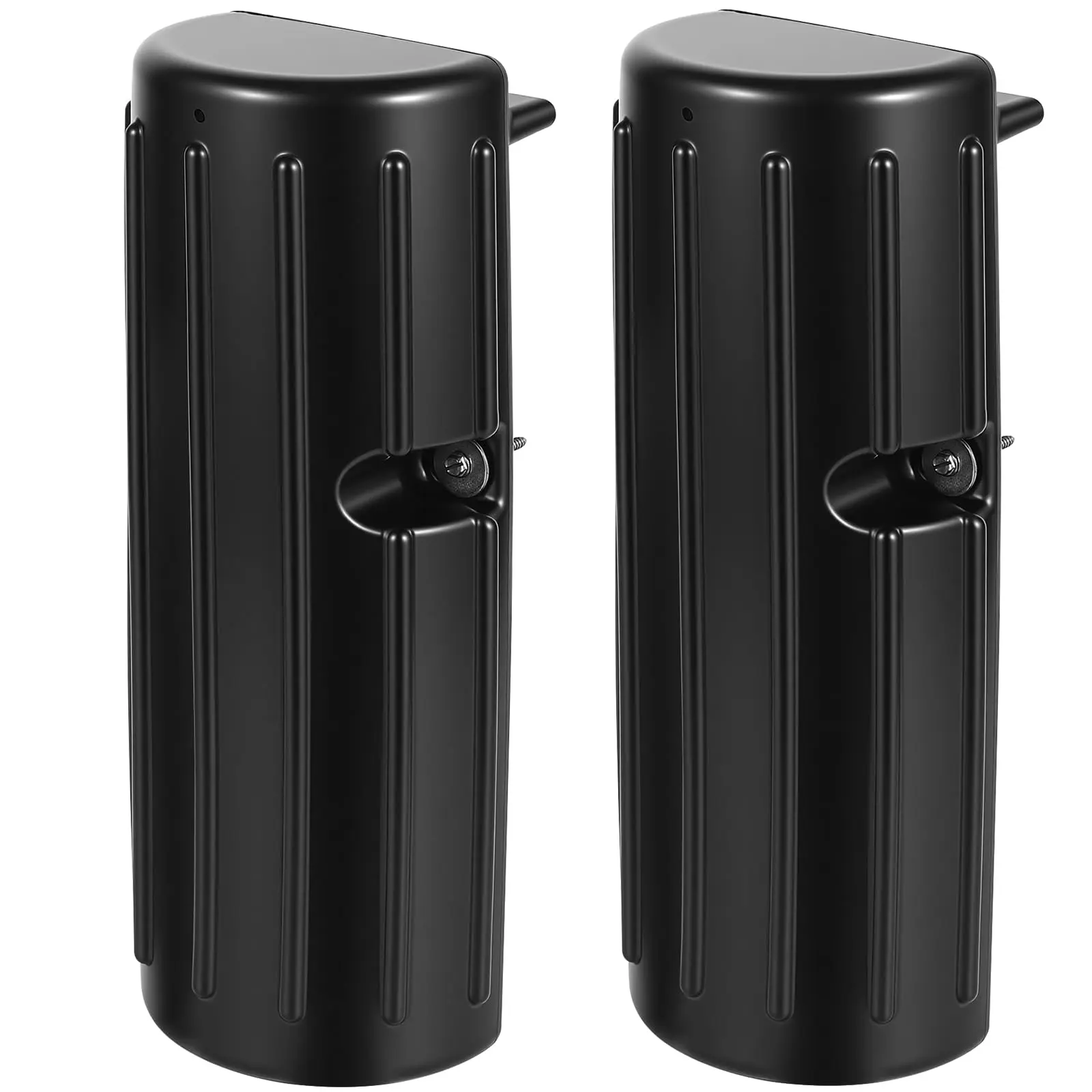 Garvee Boat Dock Bumpers for Edge or Side, Marine-Grade PVC Boat Fenders Guard 2 Pack, UV-Resistant, Durable Vertical Protection, Includes Mounting Hardware,Black