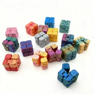 Infinity Cube Anxiety Relief Item, Portable Sensory Fidget Toy for Stress Relief & Focus, Cool Square Desk Toy for Christmas & Birthday Gifts