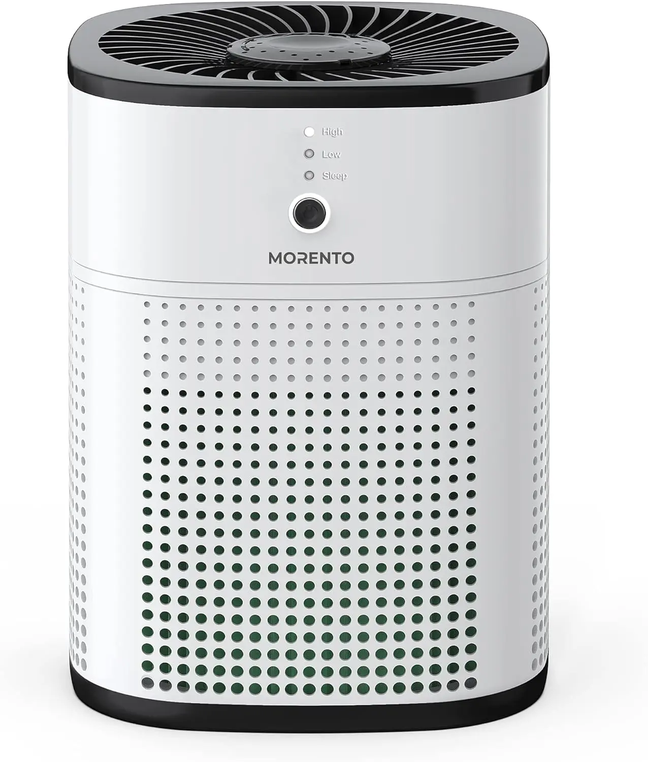 MORENTO MR1800 Air Purifier - 3-Stage Filtration, 360° Intake Portable Air Cleaner, 22dB Quiet, Cleans Wildfire Smoke, Pet Dander, Allergies, Ideal for Dorm Room Inspo