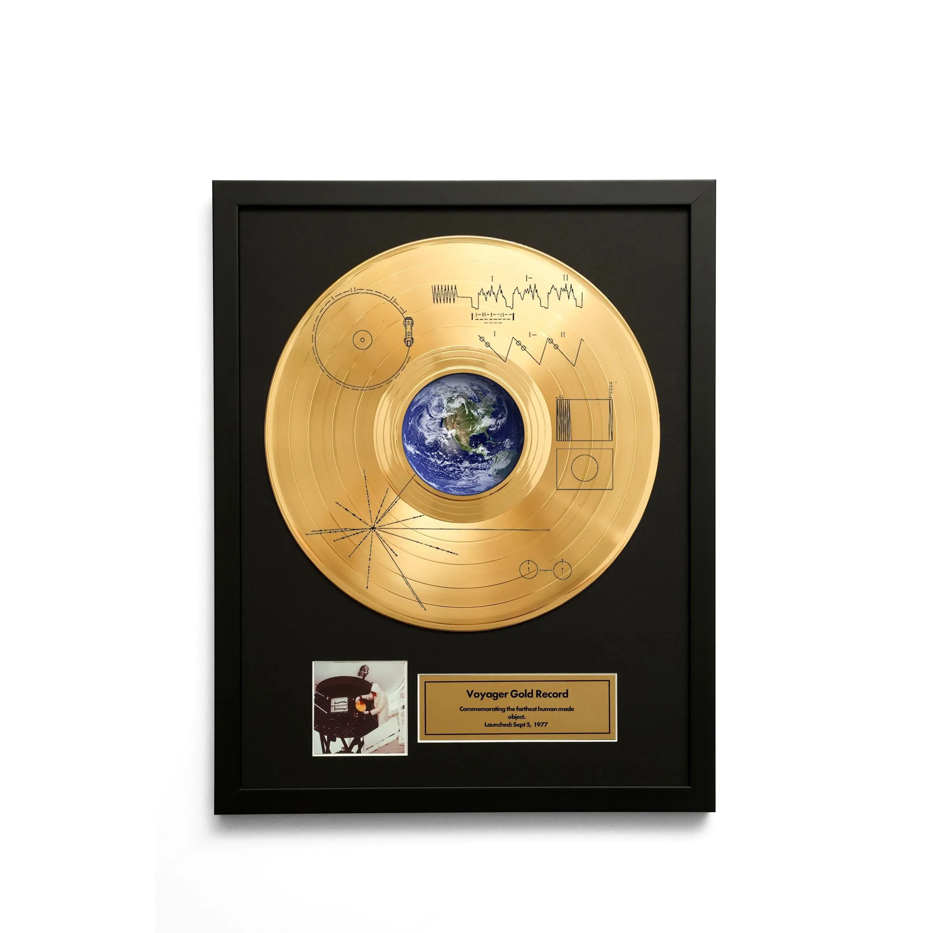 [SALE UP TO 45%, Unframed] Voyager Golden Record Wall Art, NASA Space Decor, Science & Astronomy Gift Poster