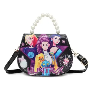 K-pop Waterproof Crossbody Bag Cute Cartoon Shoulder Bag with Adjustable Strap Wallet Kawaii Anime Merch Birthday Gift for Family and Friends