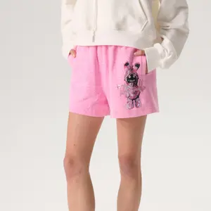 TCH—Light Luxury,Unisex Outfit, New Arrival Rhinestone Pink Sport Shorts