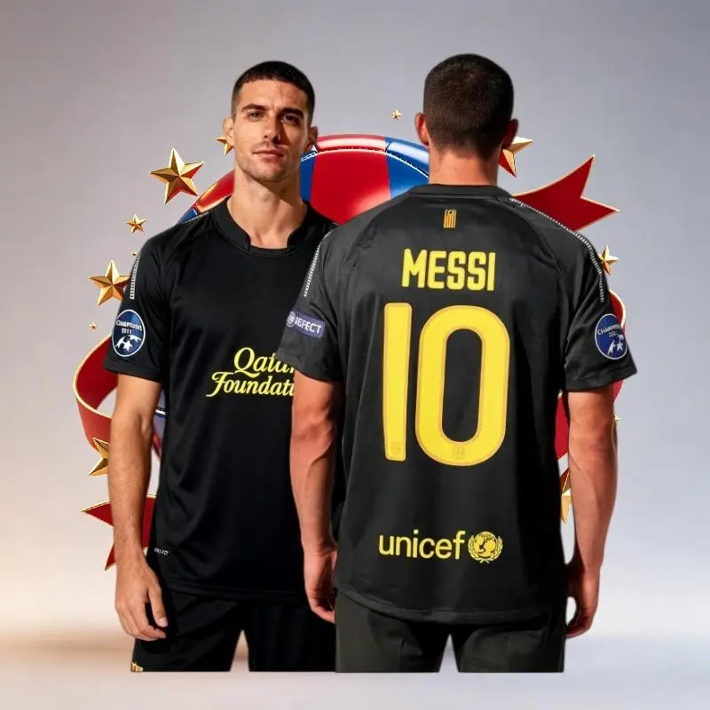 1112 Away Messi #10 football short sleeve jersey