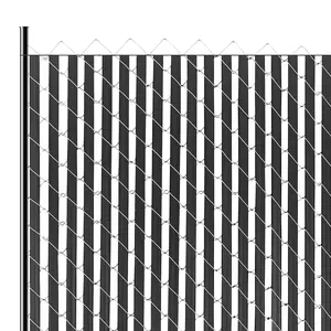 【Spotlight Day】VEVOR Chain Link Fence Privacy Slats Double-Wall for 6' High Fence Bottom Lock Black