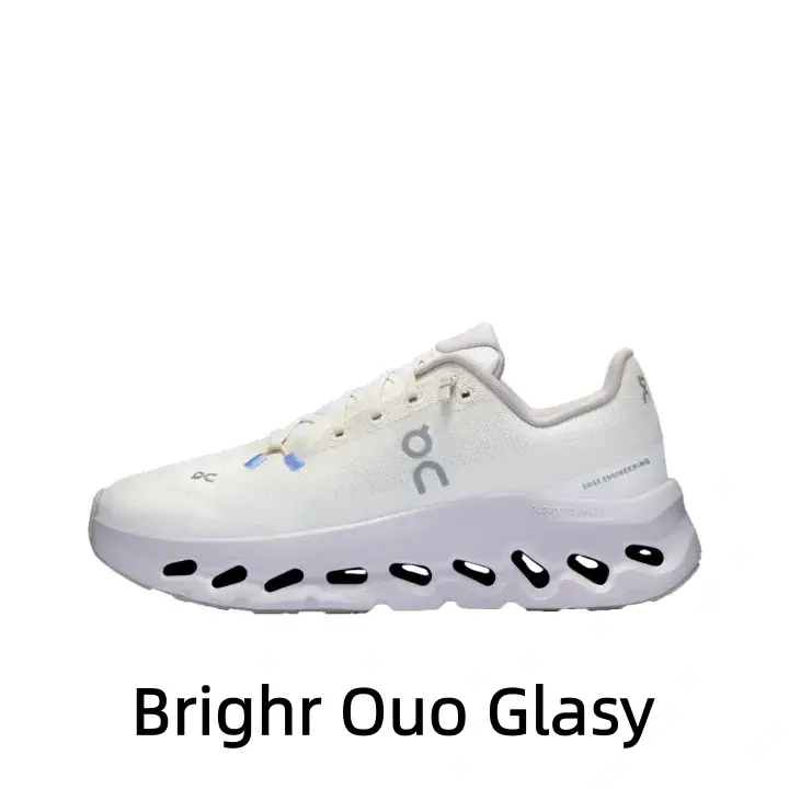Monochrome Cream White Ultra Light Air Mesh Daily Walking Trainers Large Oval Hollow Hole Shock Absorbing Thick Pale Lavender Platform Midsole Non Slip Athletic Sneakers for Gym Training City Stroll Weekend Short Trip All Purpose Daily Casual Footwear