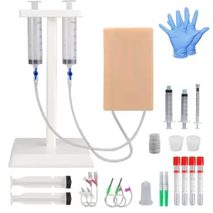 Multipurpose IV Injection Phlebotomy Venipuncture Practice Kit with Blood and Veins for Medical Nursing Training Practice
