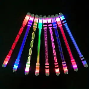 Random Color Glowing LED Spinning Pen, Rolling Stress Relief Fidget Toy with Mesmerizing Lights, Perfect Pocket-sized Gift for Festival Party