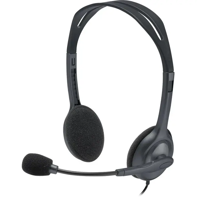 Logitech H111 Wired Stero Headset Graphite 981000999