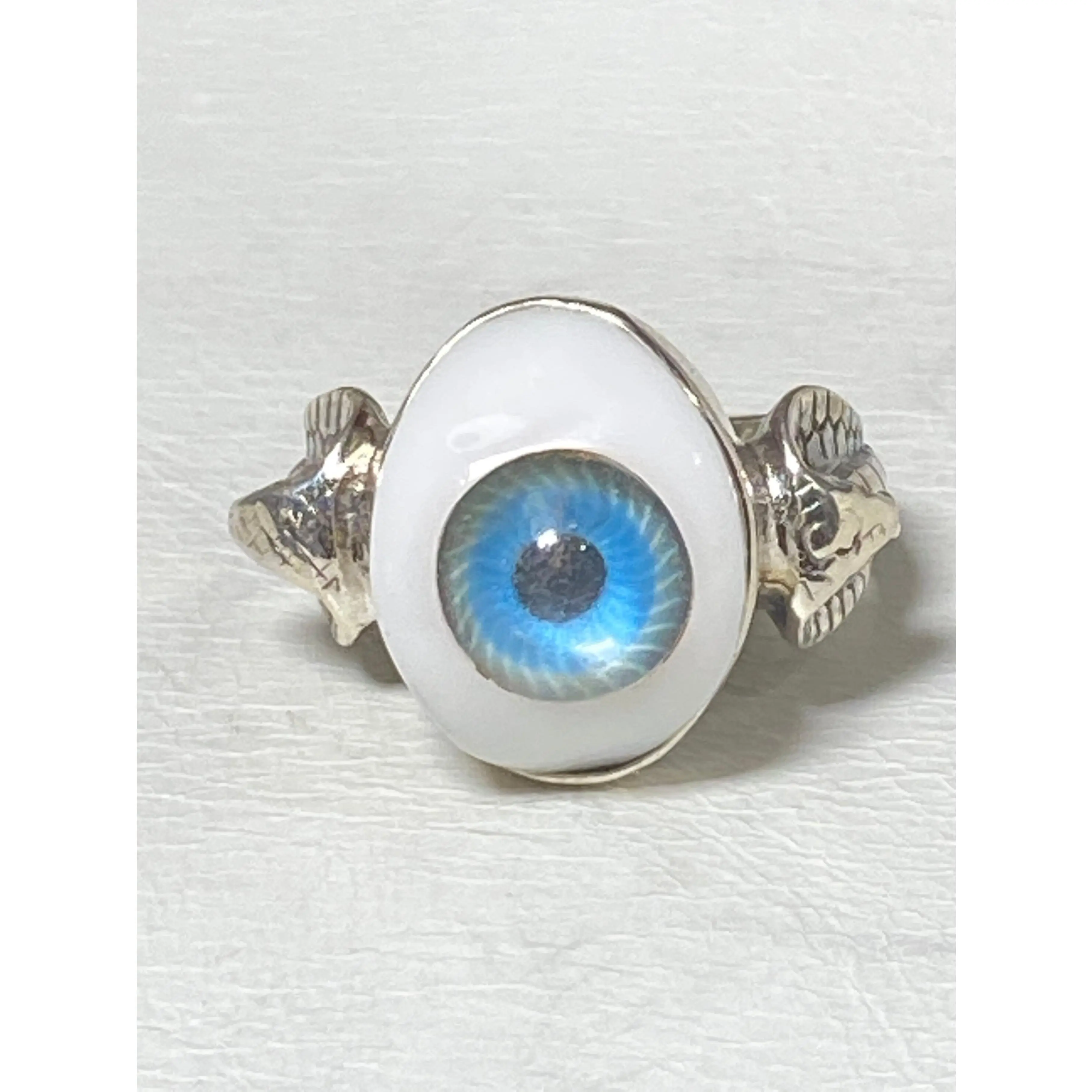 Eyeball Ring size 11.50 cobra snake sterling silver biker women men