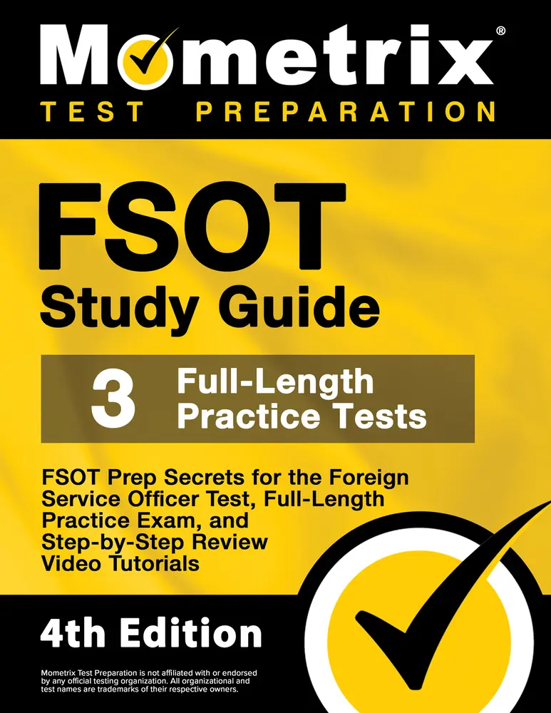 USED Book - FSOT Study Guide - FSOT Prep Secrets, Full-Length Practice Exam, Step-by-Step Review Video Tutorials for the Foreign Service Officer Test: [4th Editio by Matthew Bowling (Paperback) - english