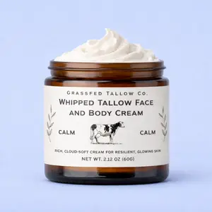 Lavender + Frankincense Whipped Tallow Balm (Calm)