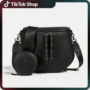 [US]2026 Classic Women's Shoulder Bag, Lightweight Leather Crossbody Purse with Guitar Strap & Coin Pouch, Versatile Casual Handbag for Work, Shopping, Travel & Holiday Gifts