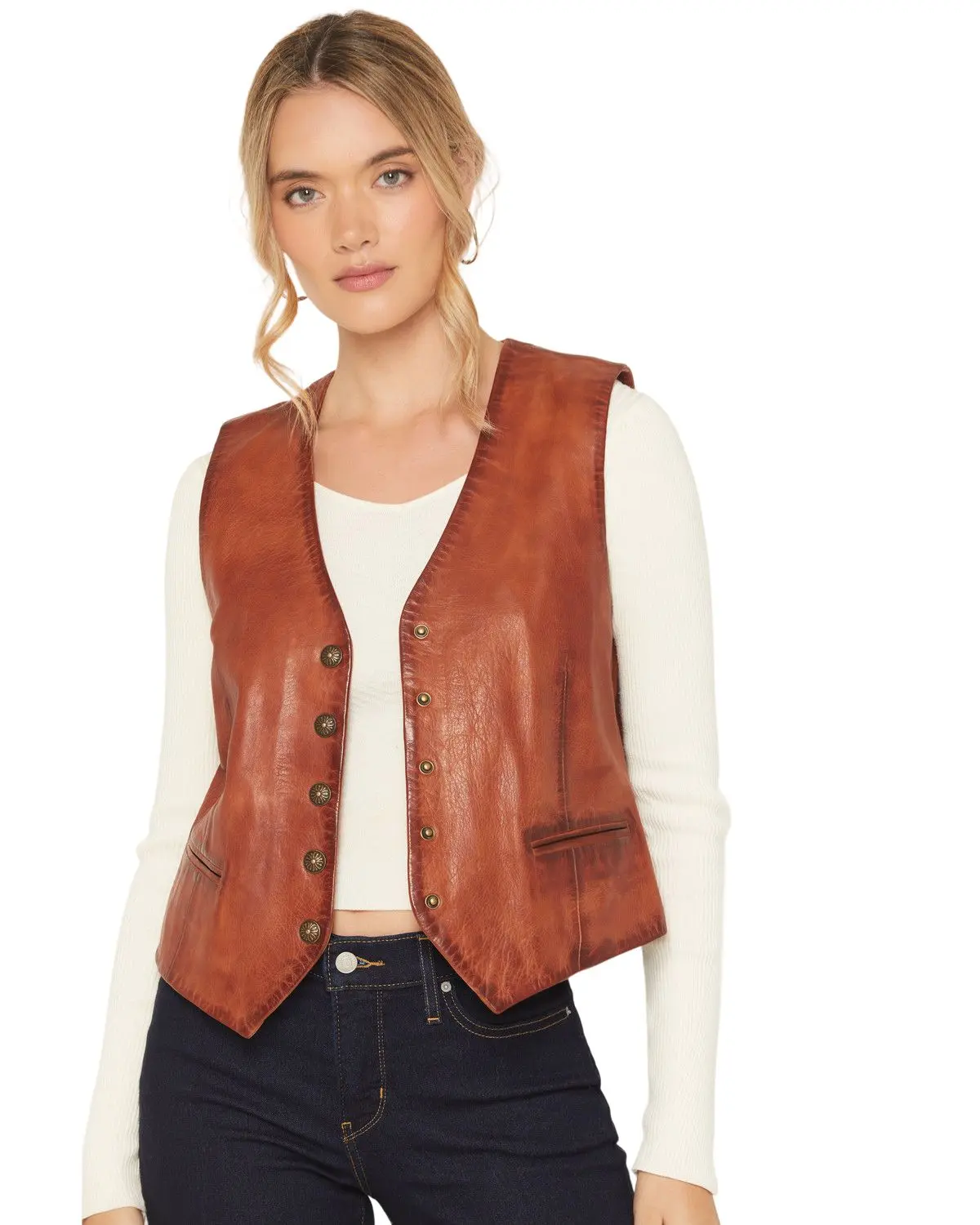 Scully Women's Women'S Leather Vest - L1203-10