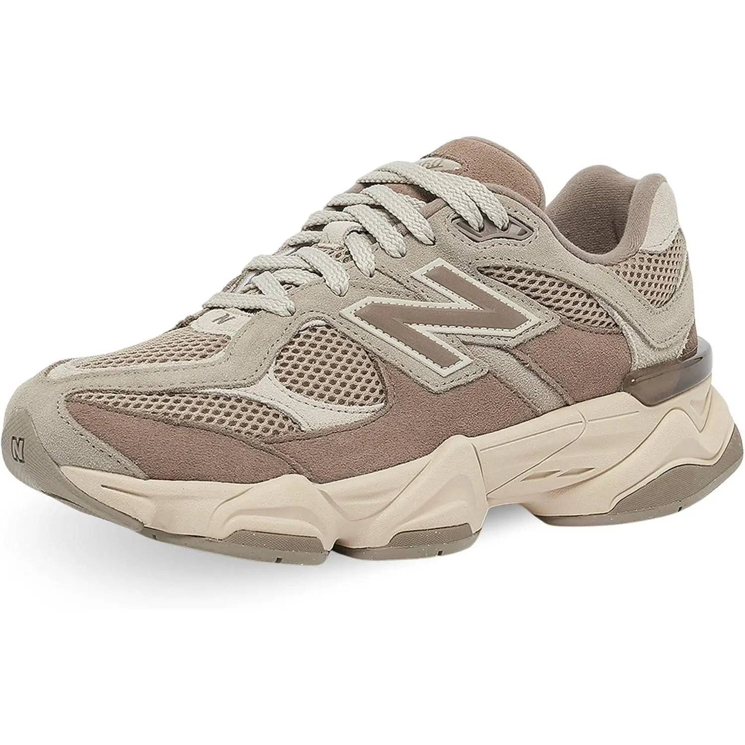 Retro Low Top Platform Sneakers Breathable Mesh Cushion Sole Casual Kicks Neutral Tone
